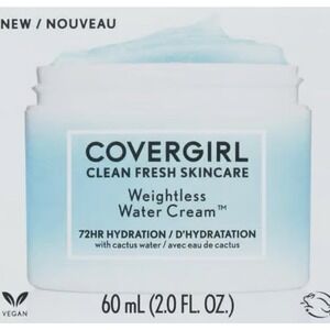 Covergirl Clean Fresh Skincare WeightlessWater Cream, 72Hr 2 fl oz